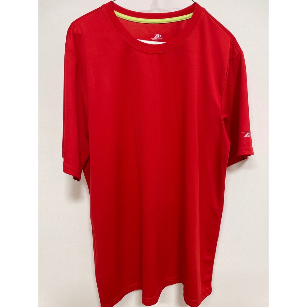 Pro Player Mens Red Performance Short Sleeve T-Shirt Moisture Wicking Large